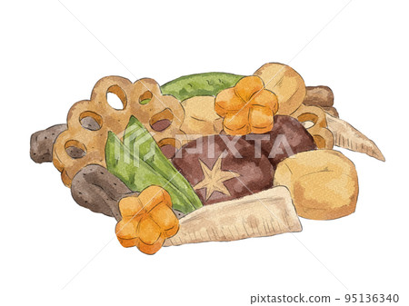 Boiled illustration (watercolor style) 95136340