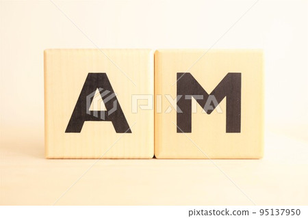 AM wooden alphabet blocks AM wooden alphabet blocks 95137950