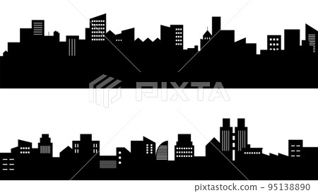 城市剪影素材 95138890
