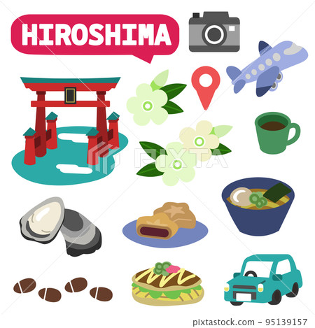 Hiroshima icon no line Hiroshima icon no line 95139157