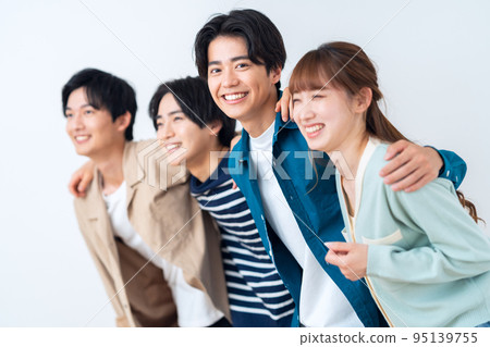 College student Generation Z Campus life Friends Companions 95139755