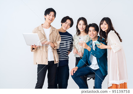 College student Generation Z Campus life Friends Companions College student Generation Z Campus life Friends Companions 95139758