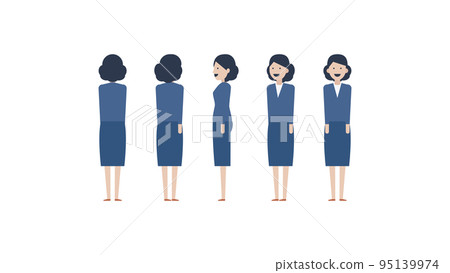 Illustration material for animation | Female office worker Illustration material for animation | Female office worker 95139974
