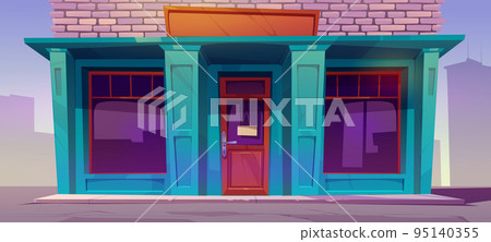 Shop facade, cafe, traditional store building Shop facade, cafe, traditional store building 95140355
