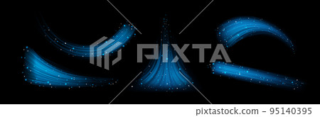 Blue wind waves, fresh cold air blowing 95140395