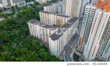 10 Oct 2022 Pak Tin Estate, Block 9, reconstruction, hk 10 Oct 2022 Pak Tin Estate, Block 9, reconstruction, hk 95140444
