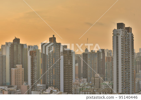 a city scape of kowloon west of Sham Shui Po 9 Oct 2022 95140446