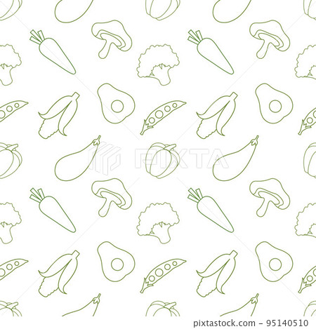 Vegetarian, Fruit and Vegetables Seamless Pattern Design with Fresh, Organic and Natural Food in Hand Drawn Flat Cartoon Background Illustration Vegetarian, Fruit and Vegetables Seamless Pattern Design with Fresh, Organic and Natural Food in Hand Drawn Flat Cartoon Background Illustration 95140510