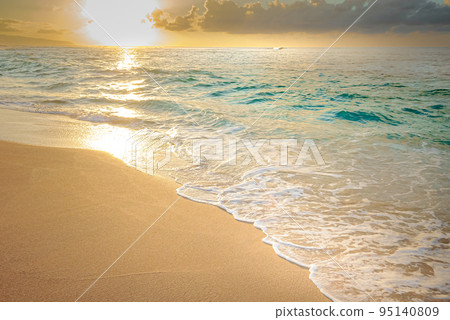 夏威夷 瓦胡島 日落 海灘 日落 95140809