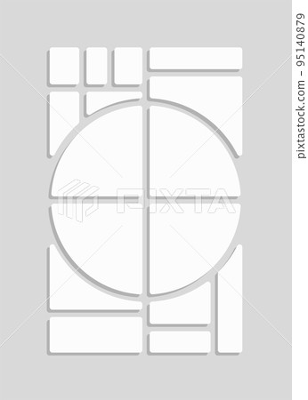 Template collage of sixteen frames, images, photo 95140879