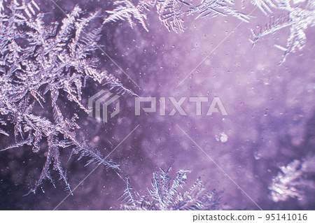 snow pattern on the glass from frost snow pattern on the glass from frost 95141016