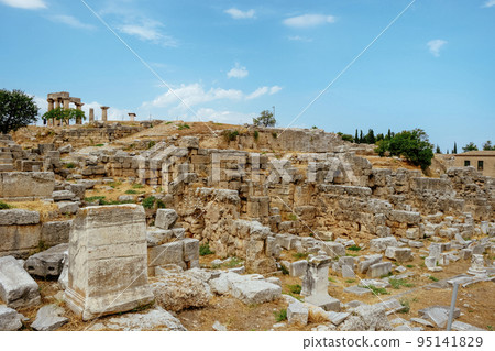 view of the archaeological site of Ancient Corinth 95141829