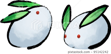 雪兔矢量插圖集 雪兔矢量插圖集 95142242
