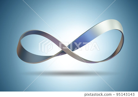 Endless loop shape - 3d rendering Endless loop shape - 3d rendering 95143143