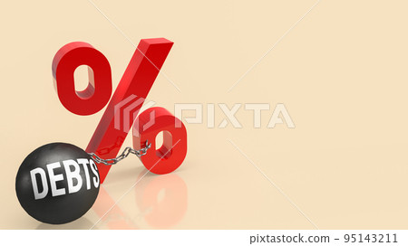 The percent symbol for interest rate or tax... - Stock Illustration ...