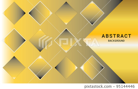 Vector color golden abstract geometric triagle shape Vector color golden abstract geometric triagle shape 95144446