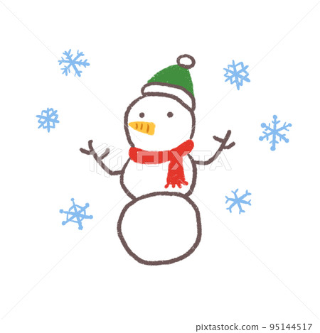 Snowman hand-painted 95144517