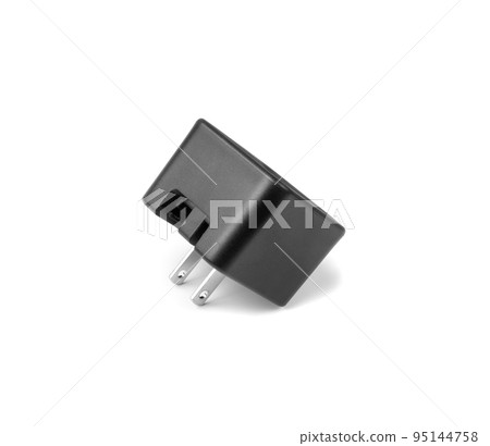 Black American Type C Plug Adapter Isolated 95144758