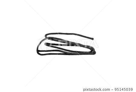 Black String Bow Isolated Black String Bow Isolated 95145039