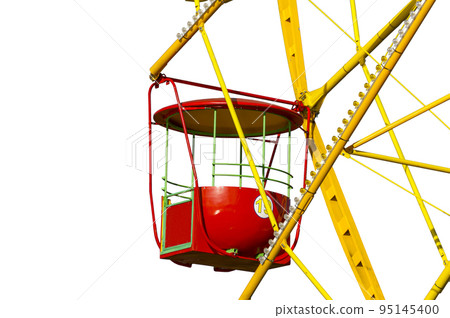 Attraction (carousel) ferris wheel (isolated)  on a white background 95145400