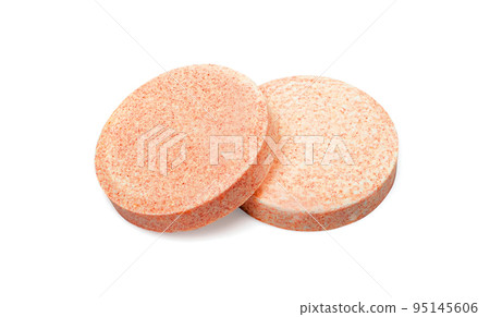 Effervescent Tablets, Fizzy Vitamine Supplement Isolated Effervescent Tablets, Fizzy Vitamine Supplement Isolated 95145606