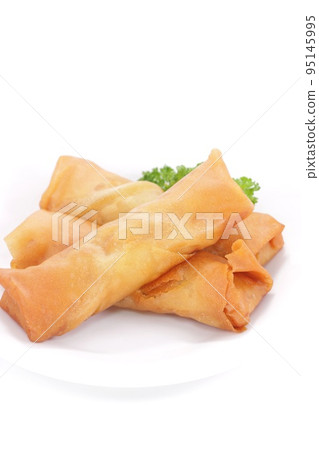 春捲,油炸食品,明亮的背景 春捲,油炸食品,明亮的背景 95145995