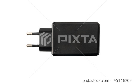 Usb Charger Plug, Black Europlug Type C Isolated 95146703