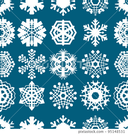 Snowflakes Seamless Pattern, Christmas Background Snowflakes Seamless Pattern, Christmas Background 95148531