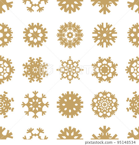 Snowflakes Seamless Pattern, Christmas Background 95148534