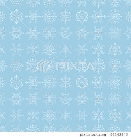 Snowflakes Seamless Pattern, Christmas Background 95148543