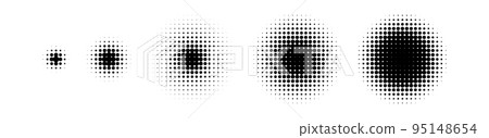 Halftone Circle Gradient Halftone Circle Gradient 95148654