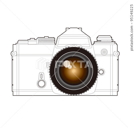 Camera front illustration 95149225