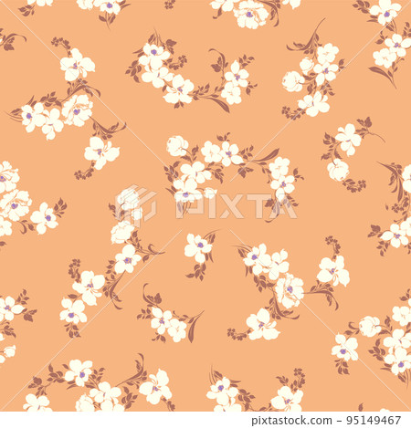 Seamlessly continuous floral pattern, 95149467