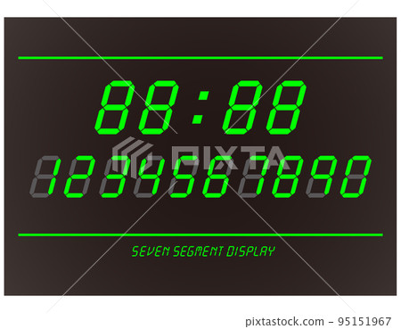Numbers Digital Stock Illustration