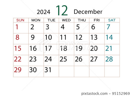 2024 calendar december 95152969