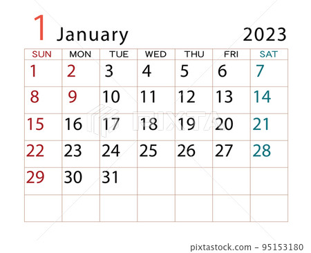2023 calendar January 2023 calendar January 95153180