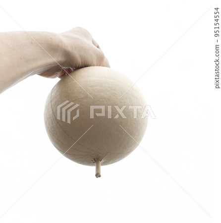 Hand with firework ball. Let's have a fireworks display!! 95154554