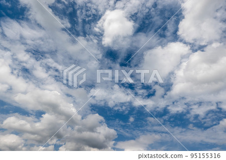 Landscape with blue sky and white clouds Landscape with blue sky and white clouds 95155316