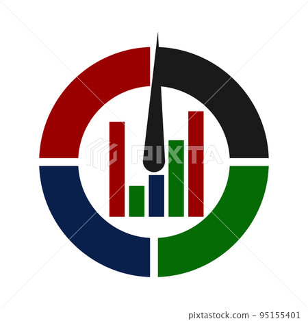 finance zero emission logo Icon Illustration Brand Identity 95155401