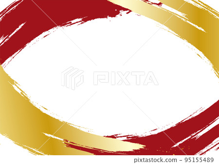 刷框簡約日式奢華金紅色材質 95155489