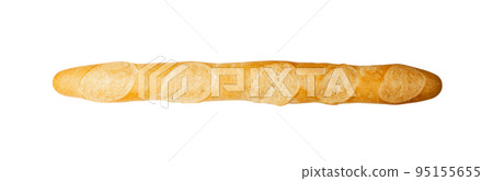 French Baguette Isolated French Baguette Isolated 95155655