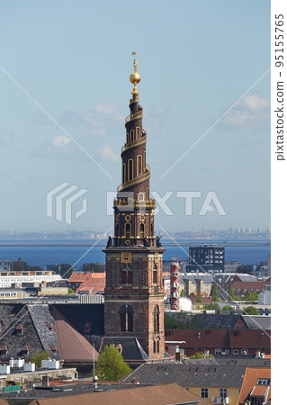 View of copenhagen, church tower View of copenhagen, church tower 95155765