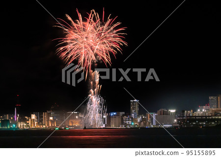 Wasshoi Hyakuman Summer Festival Eve Fireworks Display 2022 95155895