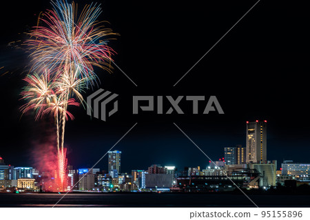Wasshoi Hyakuman Summer Festival Eve Fireworks Display 2022 Wasshoi Hyakuman Summer Festival Eve Fireworks Display 2022 95155896