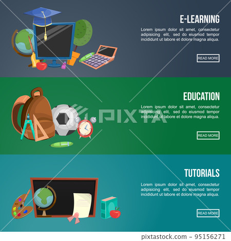 Education Banners Set 95156271