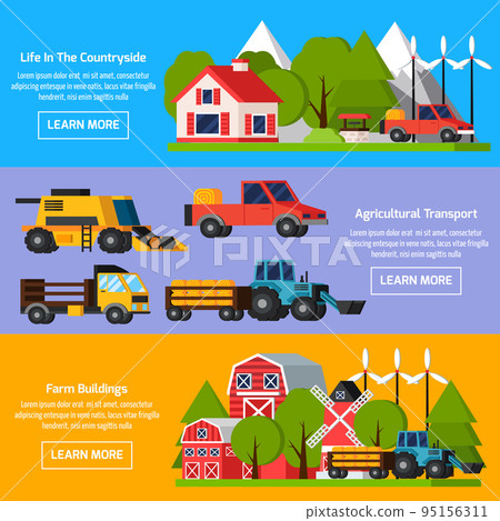 Farm Orthogonal Flat Banners Farm Orthogonal Flat Banners 95156311