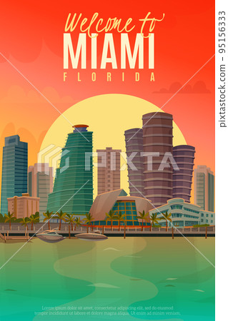 Evening Miami Poster Evening Miami Poster 95156333