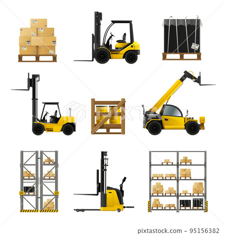 Forklift Realistic Set Forklift Realistic Set 95156382