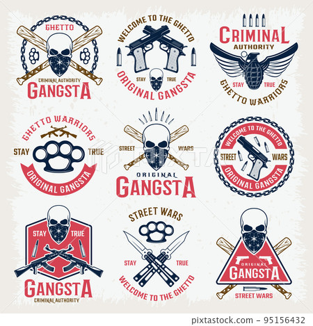 Gangster Colored Emblems 95156432
