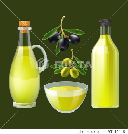 Fresh olive oil decorative poster Fresh olive oil decorative poster 95156448